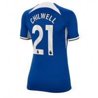 Chelsea Ben Chilwell #21 Replica Home Shirt Ladies 2023-24 Short Sleeve